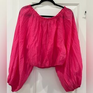 Free People Smock Top-Pink